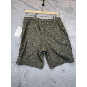 ATHLETA WOMEN'S BLACK OLIVE‎ CAMO ELASTIC WAIST STRETCHY FARALLON SHORTS Sz 10
